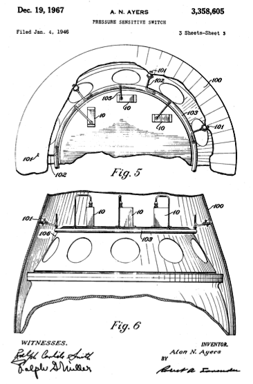 Pressure Sensitive Switch, figures 5 and 6